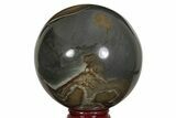 Polished Polychrome Jasper Sphere - Madagascar #210198-1